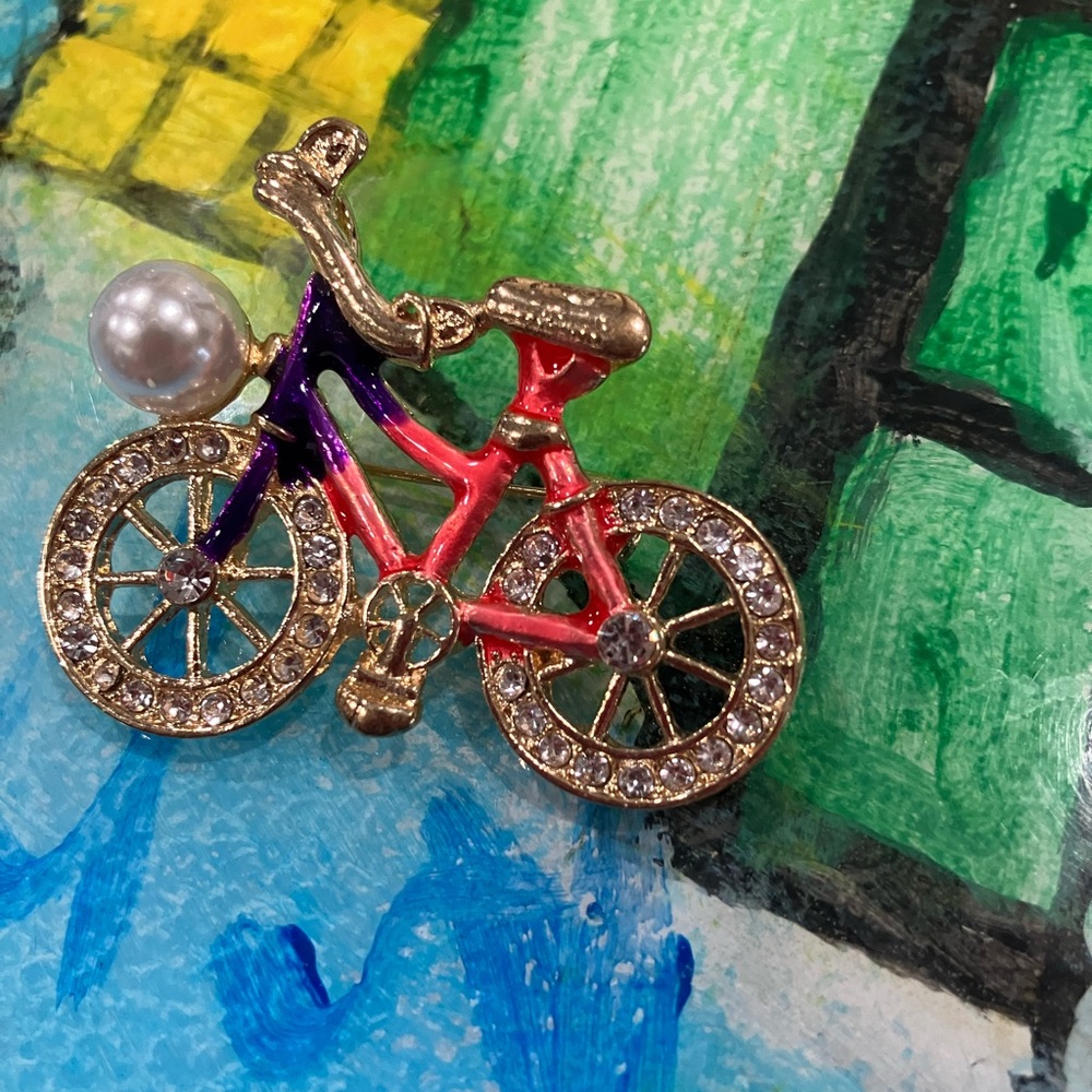 Betsey Johnson bicycle pin